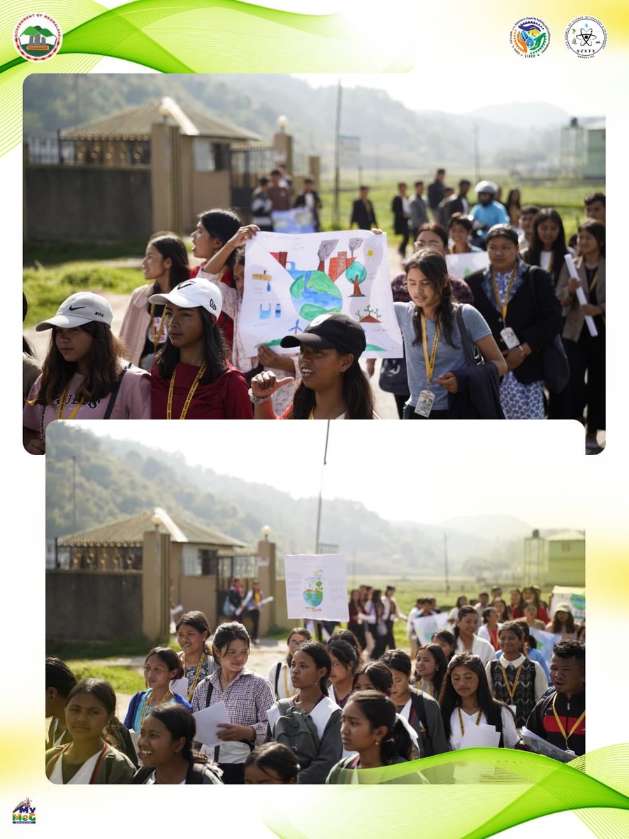 eiacpshillong's tweet photo. World Earth Day 2026, themed “Our Power, Our Planet,” was observed at Meribon K. H. Memorial College, Sohiong. The event featured expert addresses, and a student-led rally, during which infographics and pamphlets were distributed to the public to promote environmental awareness. https://t.co/23CPpXv99g