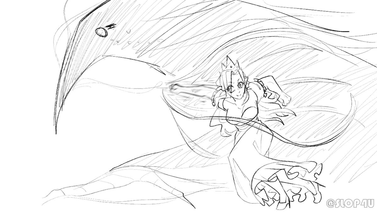 SLOP4U's tweet image. 1k special- I have no idea what Falcon punch is so i just picked the coolest image in google and recreated it haha

#slaytheprincess / #stp The Damsel, featuring her stand The Narrator (i love these two as a duo, believe it or not)