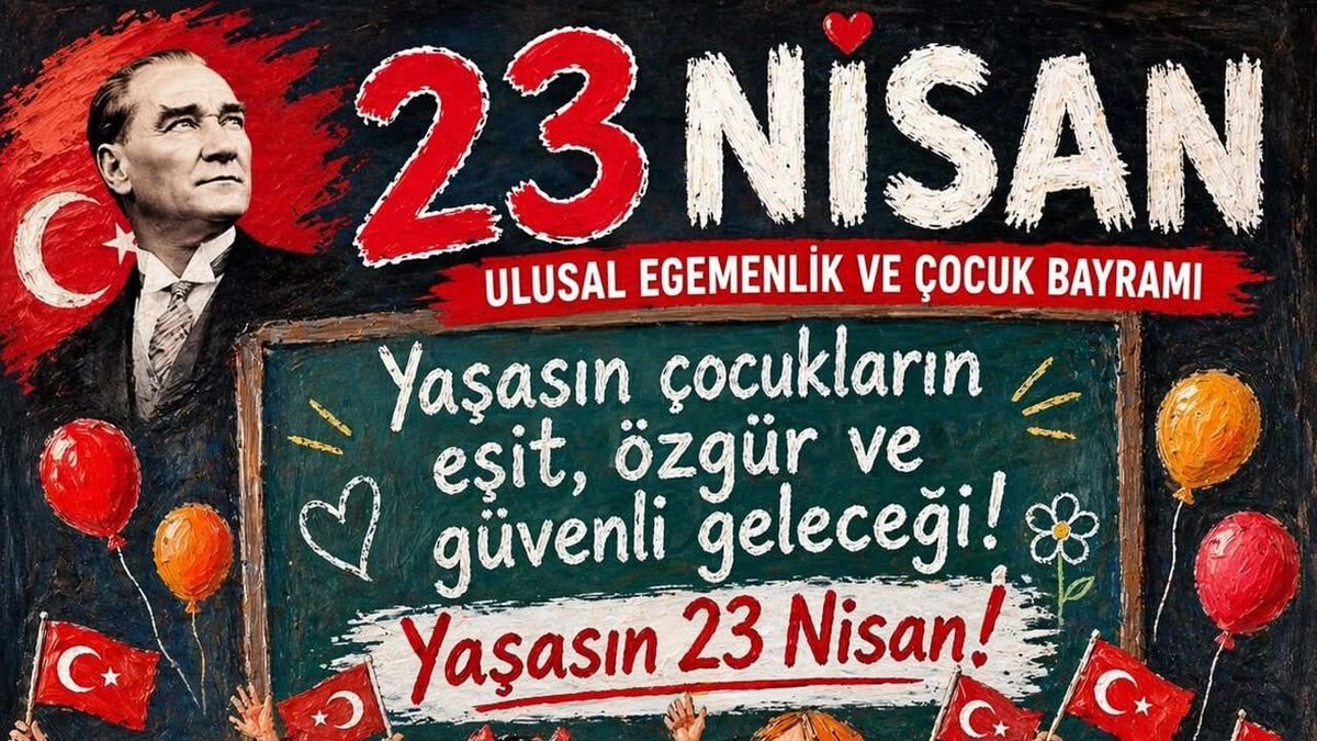 fdenizerdogan's tweet photo. 23 Nisan Ulusal Egemenlik ve Çocuk Bayramımız kutlu, geleceğimizin ışığı çocuklarımızın yaşamları mutlu, yarınları aydınlık olsun... 👫♥️🇹🇷 https://t.co/ET0Tu5HFm8