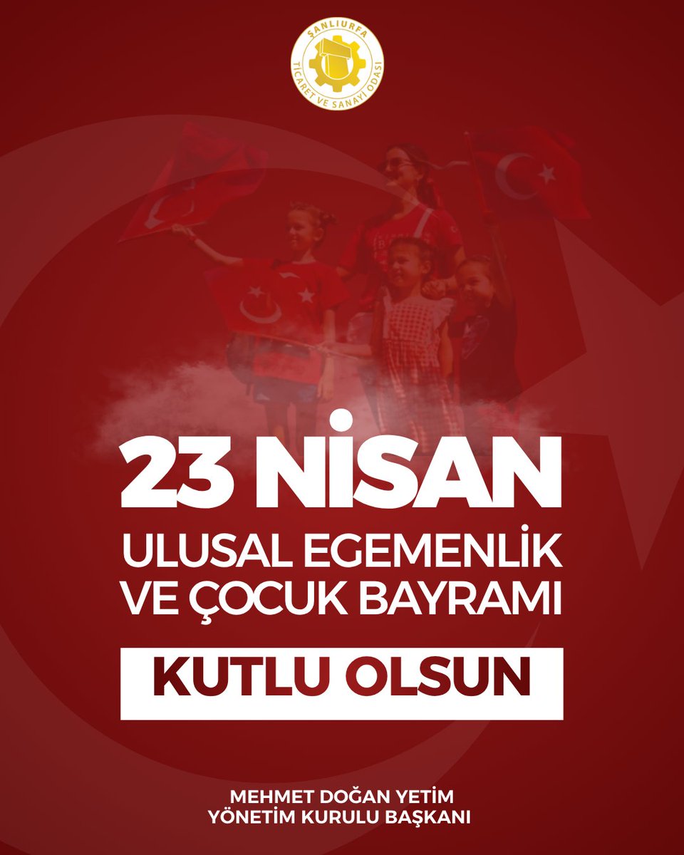 sanliurfatso's tweet photo. “Egemenlik kayıtsız şartsız milletindir”  ilkesi doğrultusunda kurulan Türkiye Büyük Millet Meclisi’nin 106. kuruluş yıl dönümünü ve 23 Nisan Ulusal Egemenlik ve Çocuk Bayramı’nı kutluyor; geleceğimizin teminatı olan çocuklarımızın sağlıklı, huzurlu ve umut dolu yarınlarda yetişmesini temenni ediyoruz.

@mdoganyetim @serhatkrd @komiteleri @TOBBiletisim @RHisarciklioglu