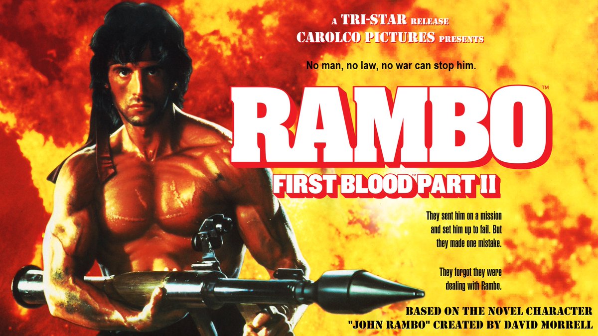 zell1819's tweet image. Watching @RamboMovie: #FirstBlood Part II (@TriStarPicture and @CarolcoPictures). #Rambo #RamboMovie #FirstBloodPartII #RamboFirstBloodPartII #FirstBlood2 #JohnRamboPentalogy #DavidMorrell #TriStarPictures @SonyPictures @Sony #CarolcoPictures @CANALPlus @Vivendi 

Watching along
