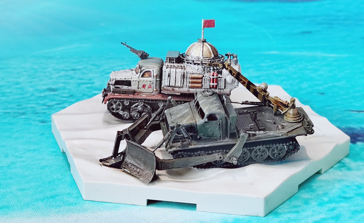 zhxhrzs's tweet image. For my Trench Crusade fan novel:1/144 fantasy version Kharkovchanka part2.a mobile research base fully operational in Antarctica.
Based on the AT-28 from Empires at War.#trenchcrusade #worldoftanks  #antarctica #antarcticexpedition #empiresatwar #Kharkovchanka #Харьковчанка #ATT