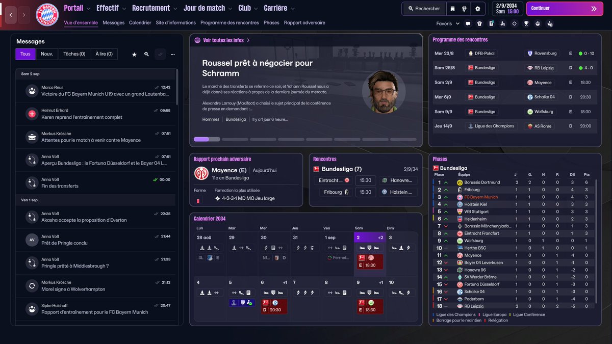 C'est le #MorningBraco ⏰

[S10] #EuropeTour 🇪🇺

<a href="/FCBayern/">FC Bayern München</a> réalise un long mercato avec des choix judicieux ? 👀

Nous allons le savoir 🧐

📺twitch.tv/bracodu88

De bonne heure et de bonne humeur ☕️

#FM26 #FootballManager