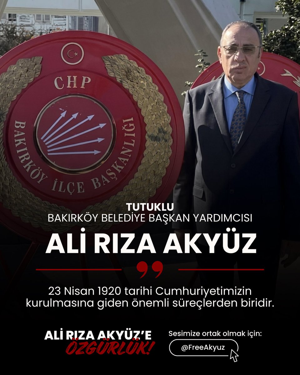 freeakyuz's tweet photo. Başkanımızdan 23 Nisan mesajı var!

23 Nisan Ulusal Egemenlik ve Çocuk Bayramı kutlu olsun! 🇹🇷

#AliRızaAkyüz https://t.co/QE35QkpDWs