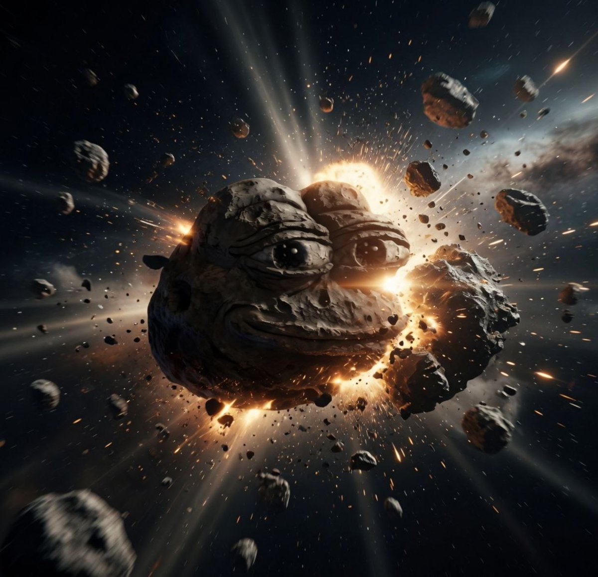 AsteroidPepeERC's tweet photo. Asteroid Pepe passed a dying star
absorbed the energy
kept it moving 💫 https://t.co/9hkZd2KeuP