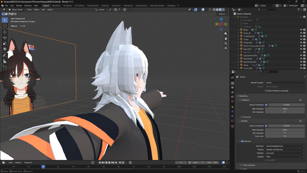 Tempuran | Live2D Rigger(Comms open)|3D (Blender) tweet media