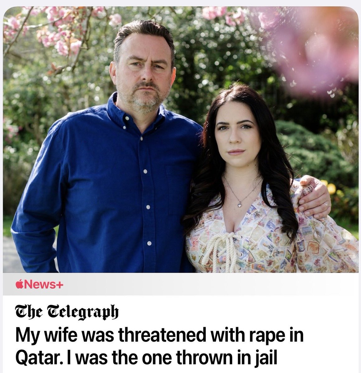 barrattino's tweet photo. My wife was sexually harassed at a Marriott hotel. I complained. That was the mistake. 

Here is what happened next.

Despite being a top-tier Marriott Bonvoy customer, the Ritz Carlton hotel in Doha pursued me using Qatar’s criminal cybercrime laws.

I was convicted without ever being told, locked-up in an unknown location for four nights, and deported with a 5-year ban. I lost my job.

18 months of trying to resolve it has produced nothing from Marriott. So today we’ve launched a campaign to fund the legal action.

This is about forcing Marriott to answer for what they did — and making sure the next woman who is harassed at one of their hotels is not silenced the same way her husband was.

We have already spent £11,000 ($14,000) of our own. Nothing goes to us. Every £1 / $1 helps and will sends a message to Marriott that this is no way to treat guests.

If you cannot afford to give, please share this post or link instead and tag Marriott.

With thanks to @Telegraph’s Nigel Richardson for the investigation, and @EFischberger for amplifying to over 4 million people 🙏 

https://t.co/xUektt8VvX