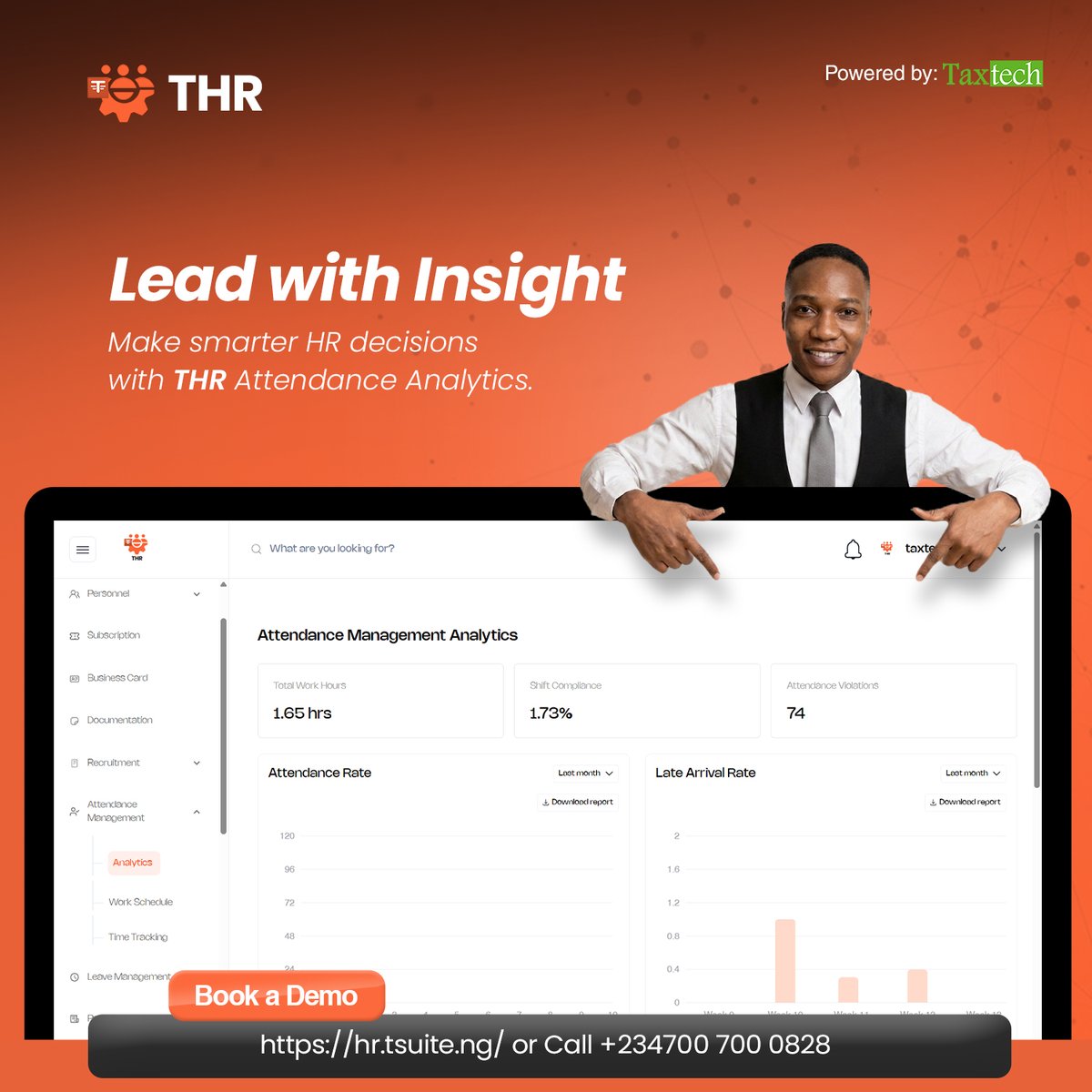 TaxTechNG's tweet image. Hybrid work changed attendance from presence tracking to performance insight.  

THR Attendance Analytics Insight helps HR leaders see patterns, spot gaps, and make smarter workforce decisions, across remote and in-office teams.  
Clarity beats guesswork. 

 #HRTech #HybridWork