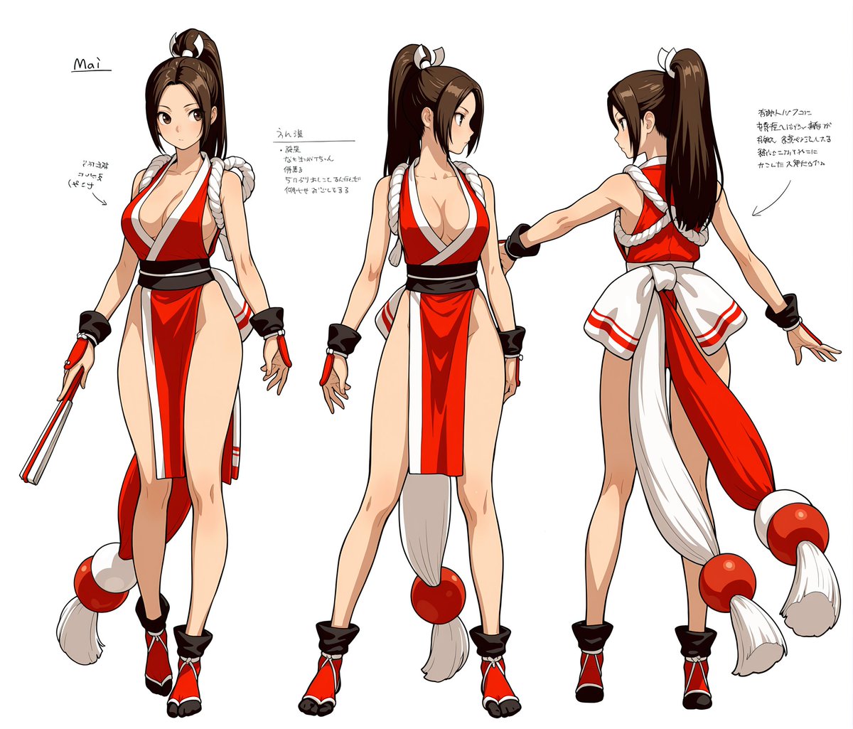 PonbikiKuzure0's tweet image. かわちぃ❤
#不知火舞 #MaiShiranui #KOF #TheKingOfFighters #餓狼伝説 #FatalFury #AIイラスト #AIart