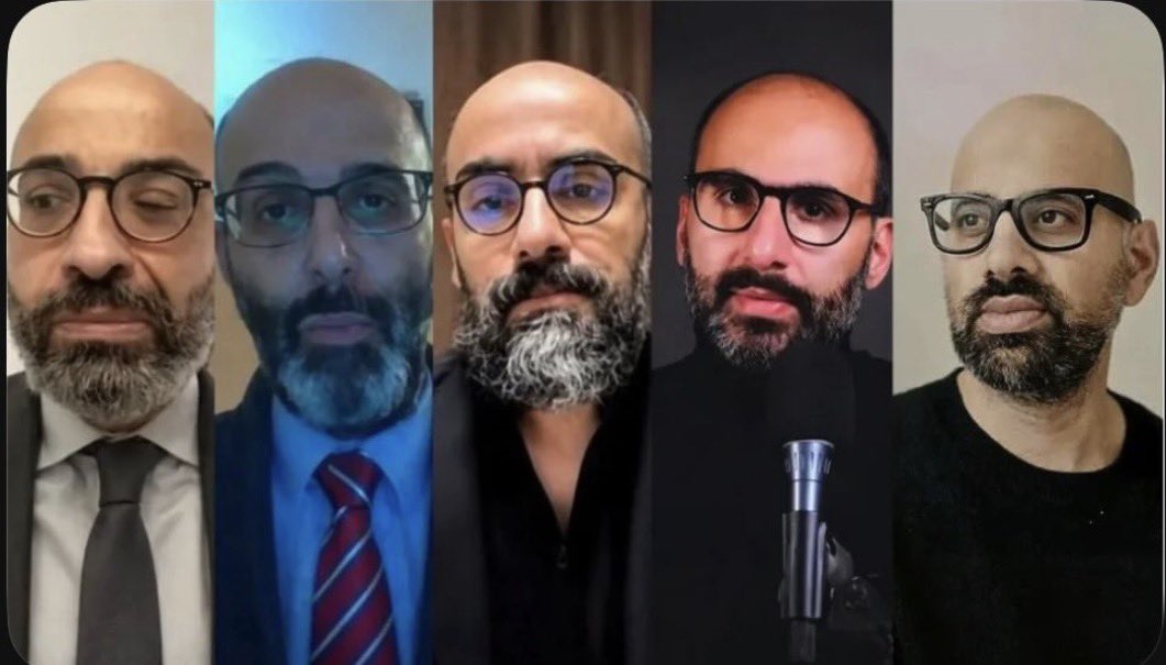 GridAndAI's tweet image. هر روز یه دونه جدید اضافه میشه!
همه هم با یه استایل مشخص:
عینک، ریش و کچل  😂
بگید ببینم… تولید انبوه‌ان یا مامان هاشون یکیه؟ 🤷‍♂️
#DigitalBlackOutIran‌ 
#FreeIran‌