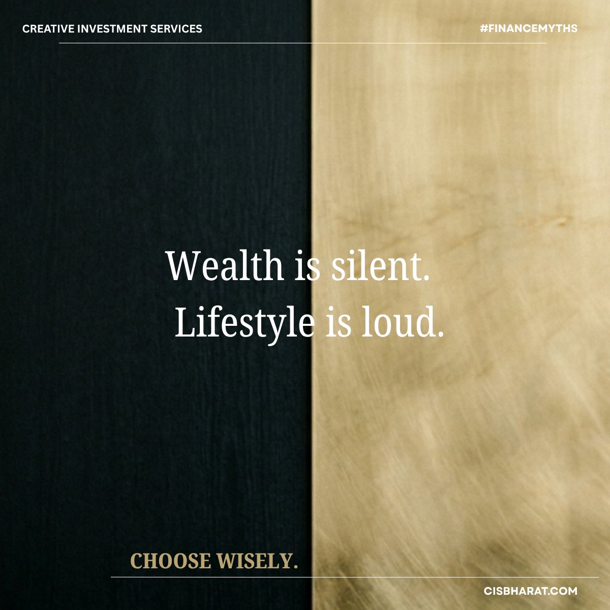 cisbharat's tweet image. Looking rich is visible.
Being wealthy is structured.

Appearance vs control.
Spending vs compounding.

Same income. Different outcomes.

#WealthMindset #Finance

MF, PMS, AIF &amp;amp; FD are subject to risks and respective terms. For educational purposes only.