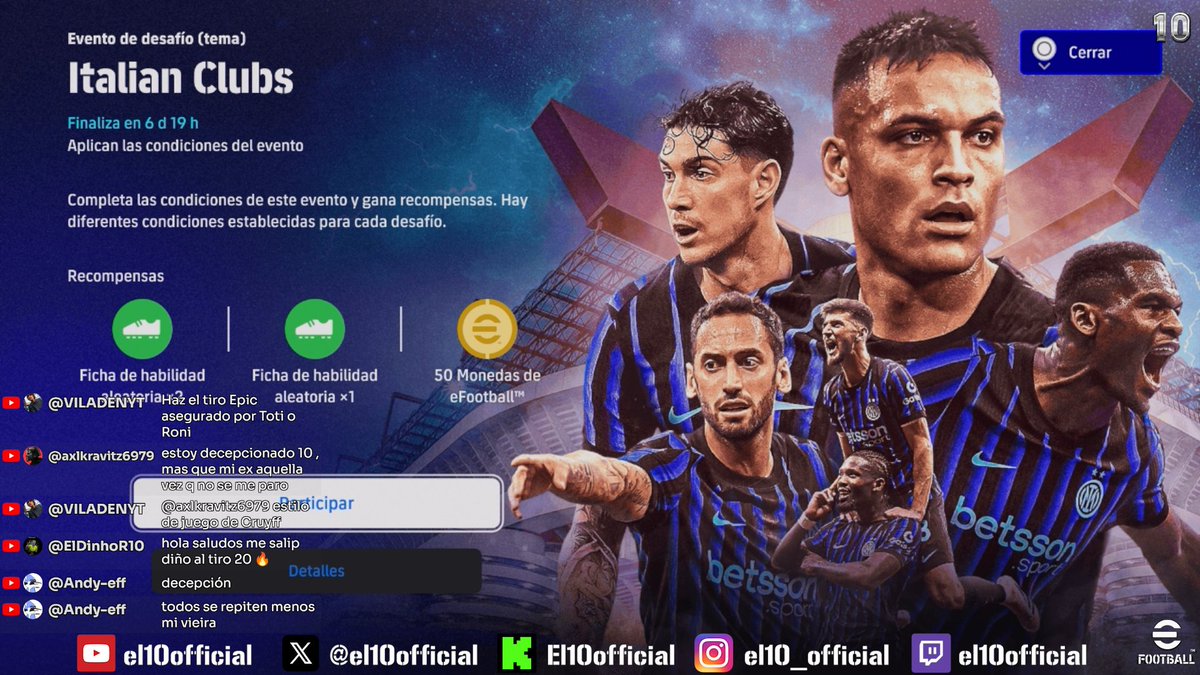 el10official's tweet photo. 🚨EVENTOS🚨
#Castolo #etoo #xavi #saviola #Araujo #Kounde #FCBarcelona #Shevchenko #LuisDiaz #Akanji #eFootball https://t.co/GXCRfxF22t