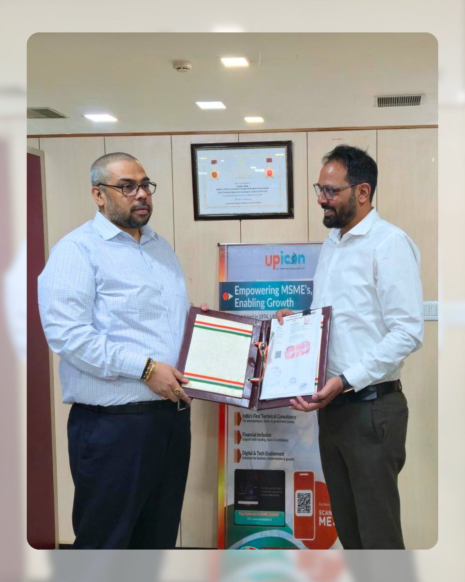 InfoUpicon's tweet image. #Upicon  has signed a #MoU with the @MEPSCindia  to promote and evaluate the @cm_yuva initiative. This #collaboration aims to encourage self-employment among youth through structured training programmes and certification services, aligned with the norms of the @NCVETIndia .