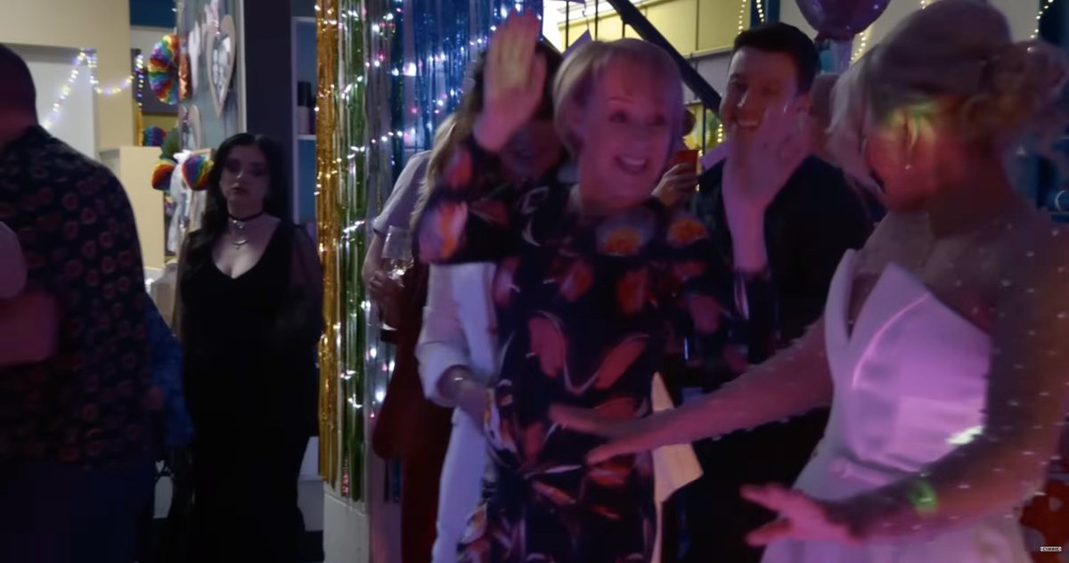 That was such a good ep of Corrie! Loved the songs they used too! I wrote my dissertation a decade ago on LBGT characters and why representation matters. It may have taken til 2026 but we finally have a successful wlw wedding! #swarla 🌈