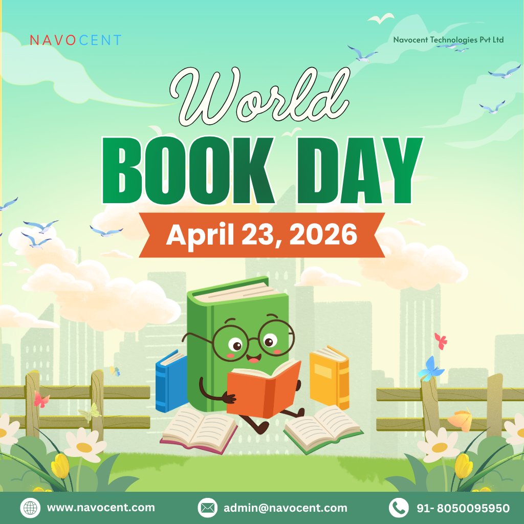 navocent's tweet image. World Book Day
Books open doors to knowledge, imagination, and endless possibilities.
They inspire us to learn, grow, and see the world from new perspectives. 
#WorldBookDay  #LoveReading  #KnowledgeIsPower  #ReadersOfLinkedIn 📖 #BooksAndBeyond