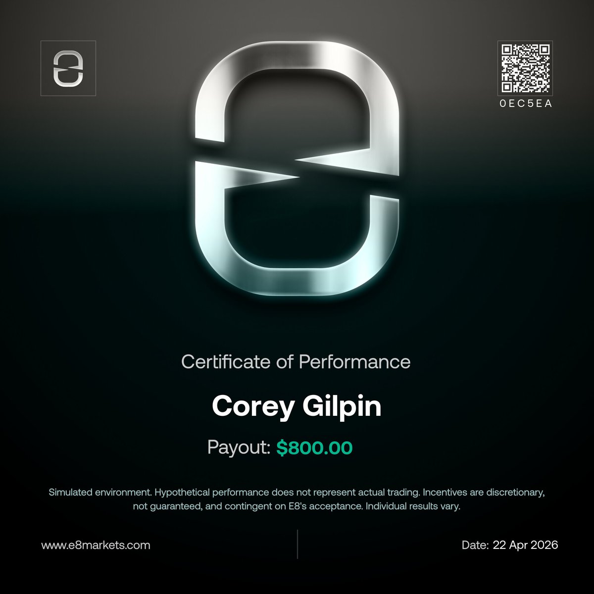 E8 Payouts tweet media