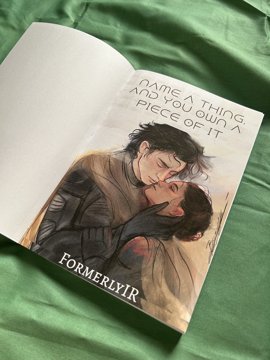 Superficialowl's tweet photo. @FormerlyIr Thank you for this beautiful fic you wrote and I loved making it into this little paperback. The stunning artwork is by @Boomdafunk 😊 https://t.co/QLVF9lDxME