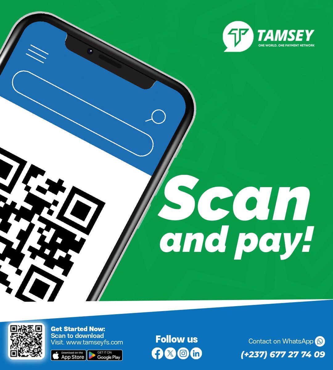 tamseyfs's tweet image. Le saviez-vous ? Vous pouvez facilement procéder à des paiements grâce à notre fonctionnalité "code QR" intégrée. 📲
_______
Did you know? You can easily make payments using our integrated ‘QR code’ feature. 📲
#Tamsey #DigitalPayments #mobilepayments