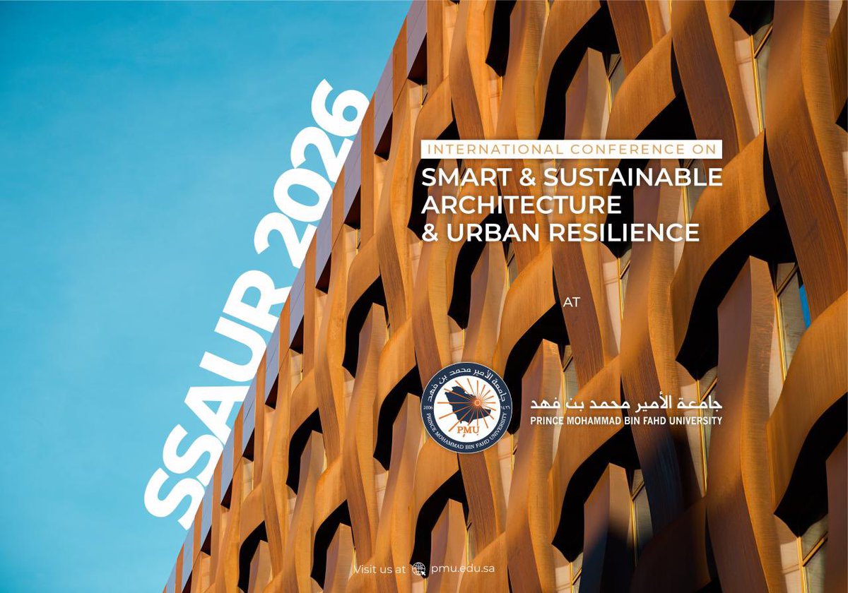 PMU_KSA's tweet image. Architecture for smarter, more resilient cities. @PMU_KSA hosts #SSAUR2026 April 29–30, gathering researchers &amp;amp; experts to discuss innovations in smart cities, AI in urban environments &amp;amp; sustainable solutions to climate challenges #Vision2030 #KSA.