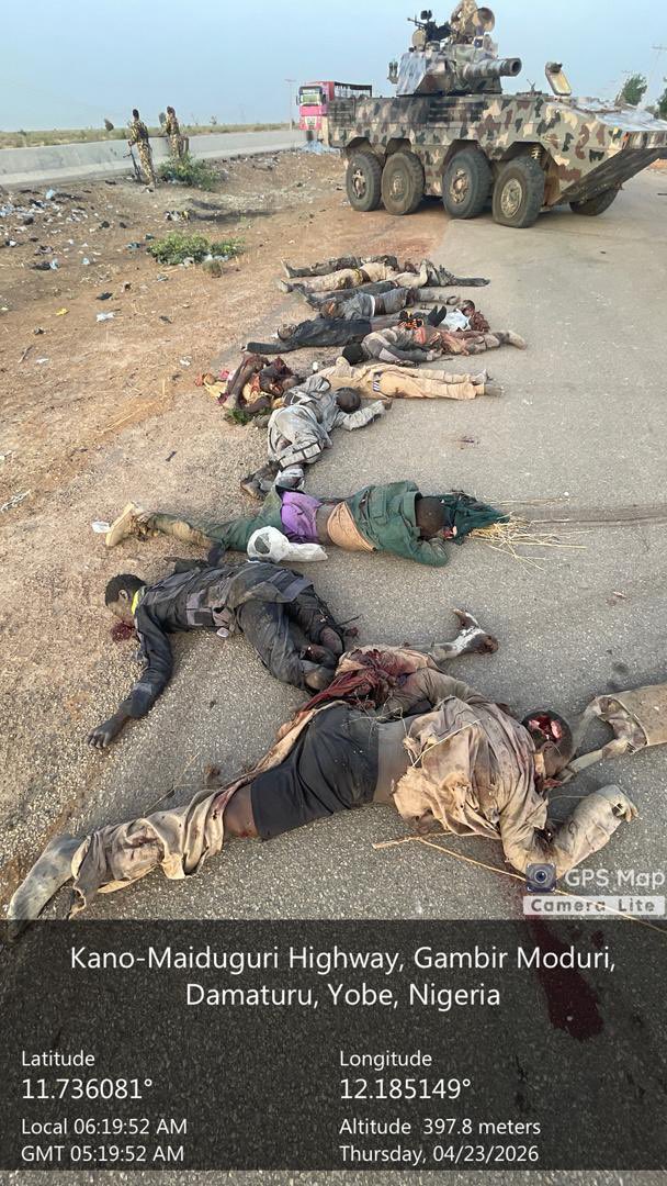 BornoTrends's tweet photo. Troops Neutralise 24 Terrorists in Kukareta,  Record Major Arms Recovery in Borno Foil Attack

Source: @ZagazOlaMakama https://t.co/WD7apN85af
