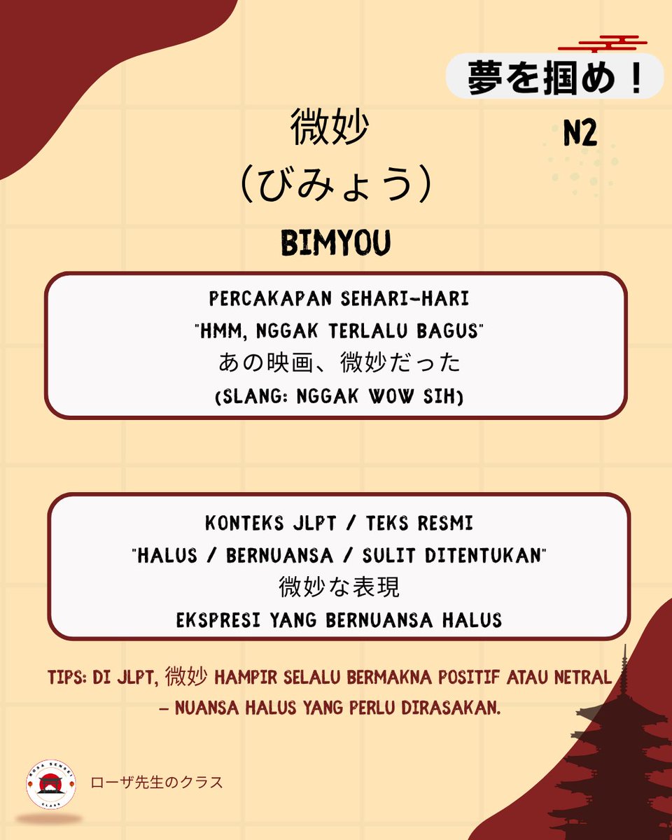 Mentoring Bahasa Jepang Karir & Beasiswa Prep tweet media