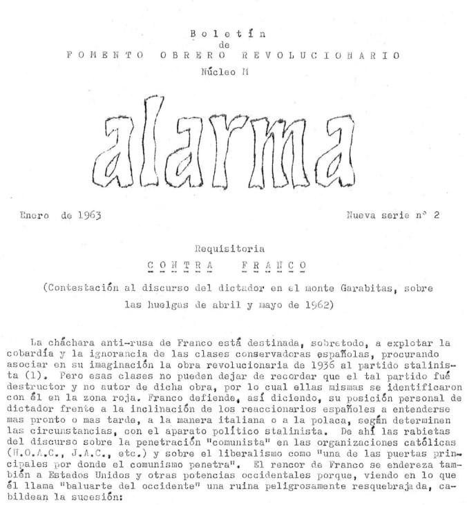 Publicamos, gracias a la labor de un compañero, en archivo pdf digitalizado los dos primeros números de la segunda serie de Alarma, la revista del F.O.R. 
barbaria.net/2026/04/23/ala…

barbaria.net/2026/04/23/ala…