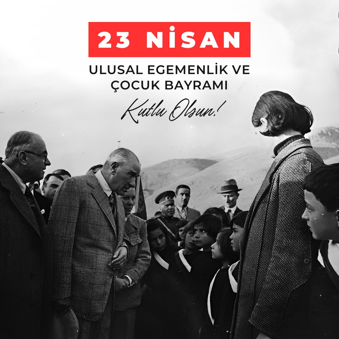 AvDoganSEN's tweet photo. Mustafa Kemal Atatürk’ün çocuklara armağan ettiği güzel bayram.

23 Nisan Ulusal Egemenlik ve Çocuk Bayramımız kutlu olsun! 🇹🇷

#23NisanUlusalEgemenlikveÇocukBayramı https://t.co/r6vi7aMmek