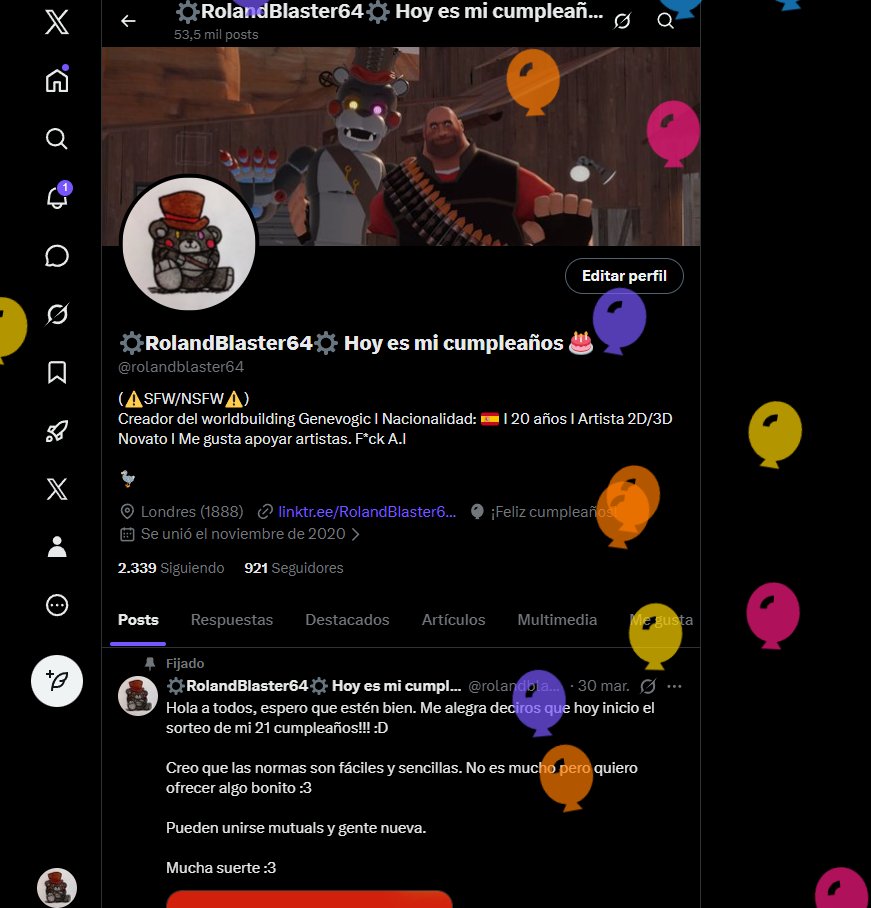 ⚙️RolandBlaster64⚙️ Hoy es mi cumpleaños 🎂 tweet media