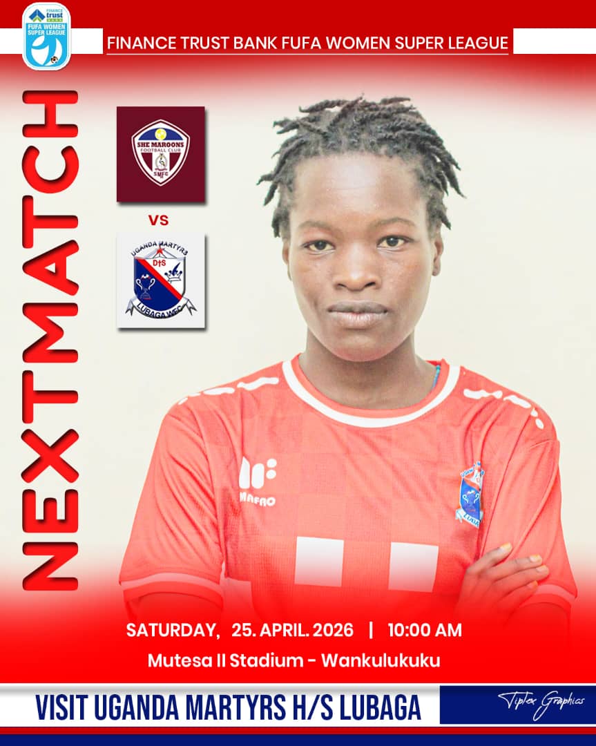UgandaMLwfc's tweet photo. Venue adjustment.

Our tie against She Maroons will take place at Mutesa II stadium Wankulukuku, not Luzira Prison's grounds, as communicated days ago.

See you there, Kiddas. 
#StrongToTheFinish https://t.co/Oi9Wz5VVqq