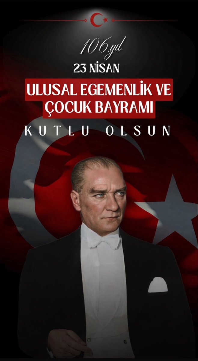 Ckcankurt's tweet photo. Türkiye Büyük Millet Meclisinin açılışının 106. yıl dönümünü ve 23 Nisan Ulusal Egemenlik ve Çocuk Bayramı'nı büyük bir gururla kutluyor, başta Gazi Mustafa Kemal  ATATÜRK olmak üzere Aziz Şehitlerimizi ve Kahraman Gazilerimizi rahmet, minnet ve saygıyla anıyorum.🇹🇷 https://t.co/02nVYKrZ2l