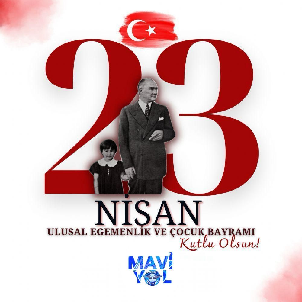 MaviYolTayfa's tweet photo. Egemenlik kayıtsız şartsız milletindir. 23 Nisan Ulusal Egemenlik ve Çocuk Bayramımız kutlu olsun. #23NisanKutluOlsun https://t.co/DQNvPvWanV