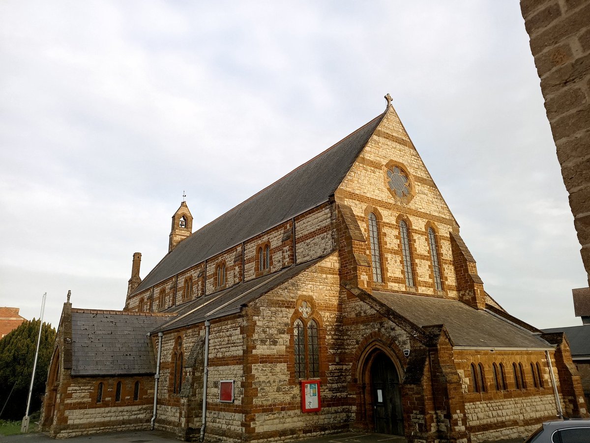 phil0073's tweet image. The sun shines on #AllSaintsWellingborough with #clouds. 
#PhilOnaBike