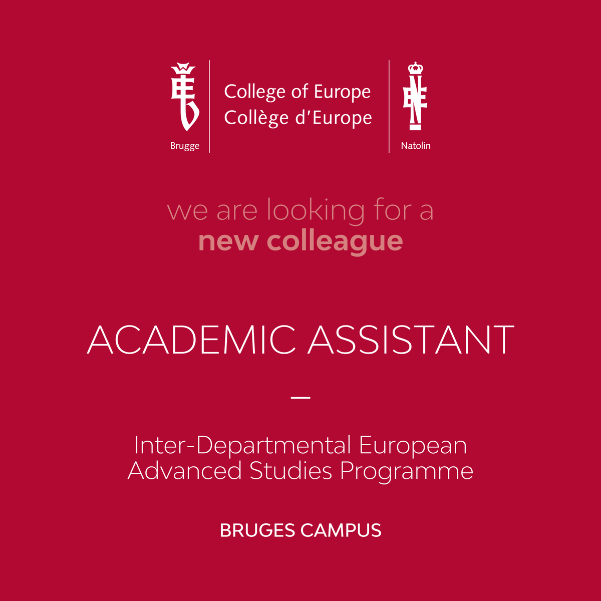 College of Europe tweet media