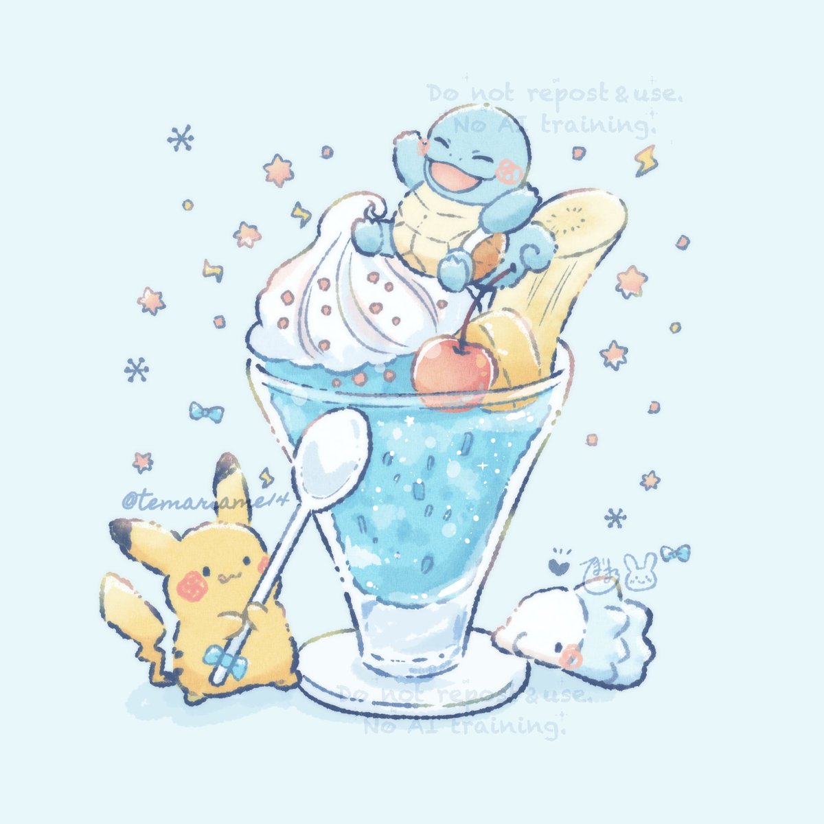 なみのりかき氷サンデー🍧