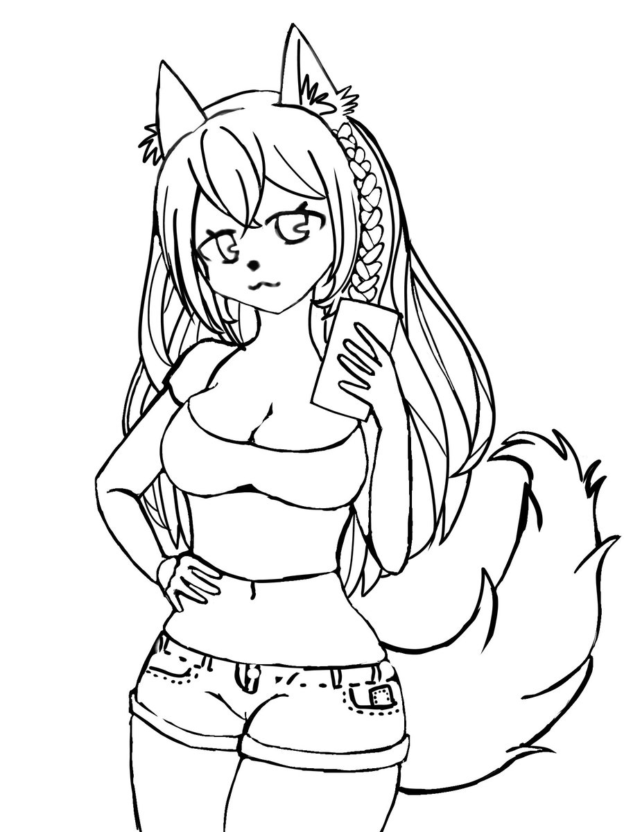 mxnsterbunnv's tweet photo. Linework that’s probably not getting colored @_@ #furry #kemonomimi https://t.co/wnGSiATO3M