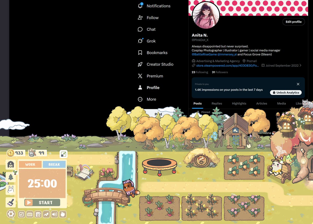 PinkDot_X's tweet image. Time to sart a day, 
conquer the world 
and edit one too many videos, so that they’ll start to blur before my eyes 🔥 
#stayproductive