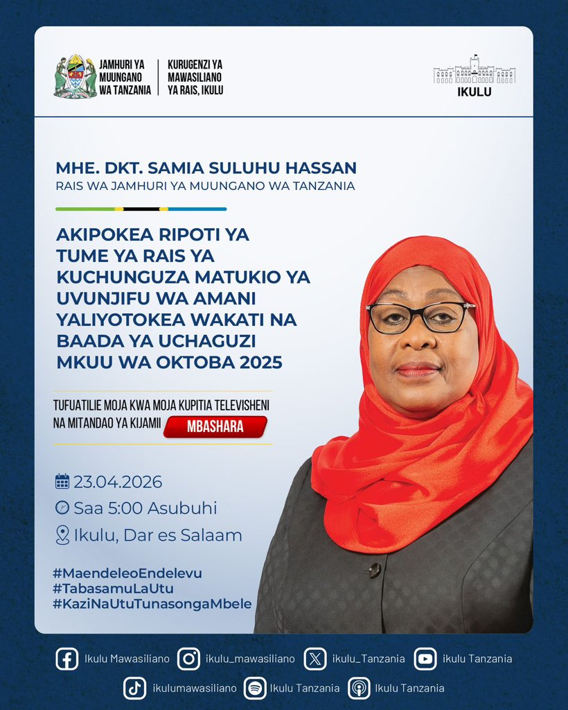 ikulu_Tanzania tweet media