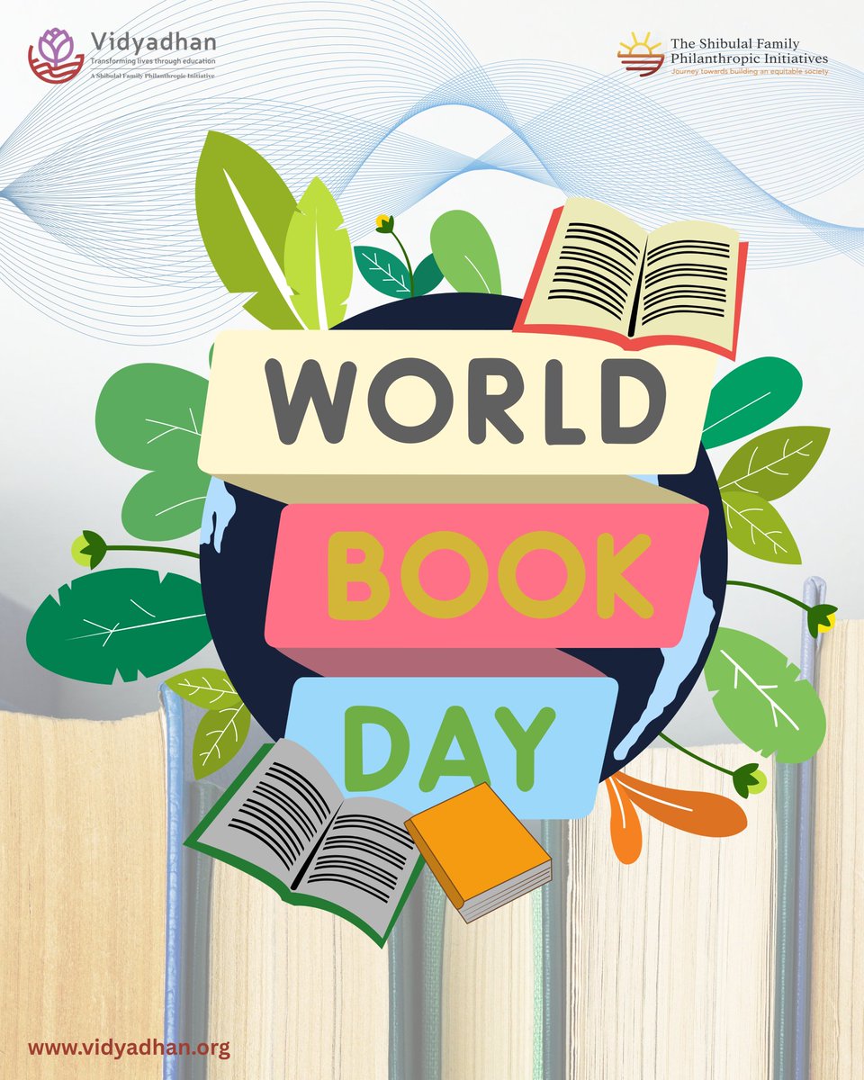 VidyadhanIndia's tweet photo. Books open doors to possibilities. For Vidyadhan scholars, they’re a step toward transforming dreams into reality. This World Book Day, we celebrate the power of reading to educate, empower, and uplift young minds.

#Vidyadhan #SFPI #WorldBookDay #PowerOfReading #BooksChangeLives https://t.co/YzafxTvbNw
