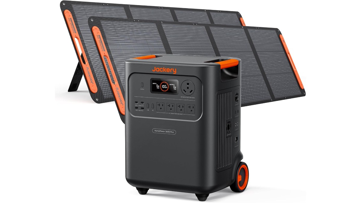 technewsonweb's tweet image. [ Amazon US #Deal ] ( JHP-3600A ) Jackery HomePower 3600 Plus Portable Power Station with 2x 200W Solar Panels, 3600W AC Output, 3584Wh LFP Solar Generator, Expandable up to 21kWh, Essential Home Backup for Home Use, Emergencies, RV [ad] amzn.to/4sOUpge

Price: $2148.99 (