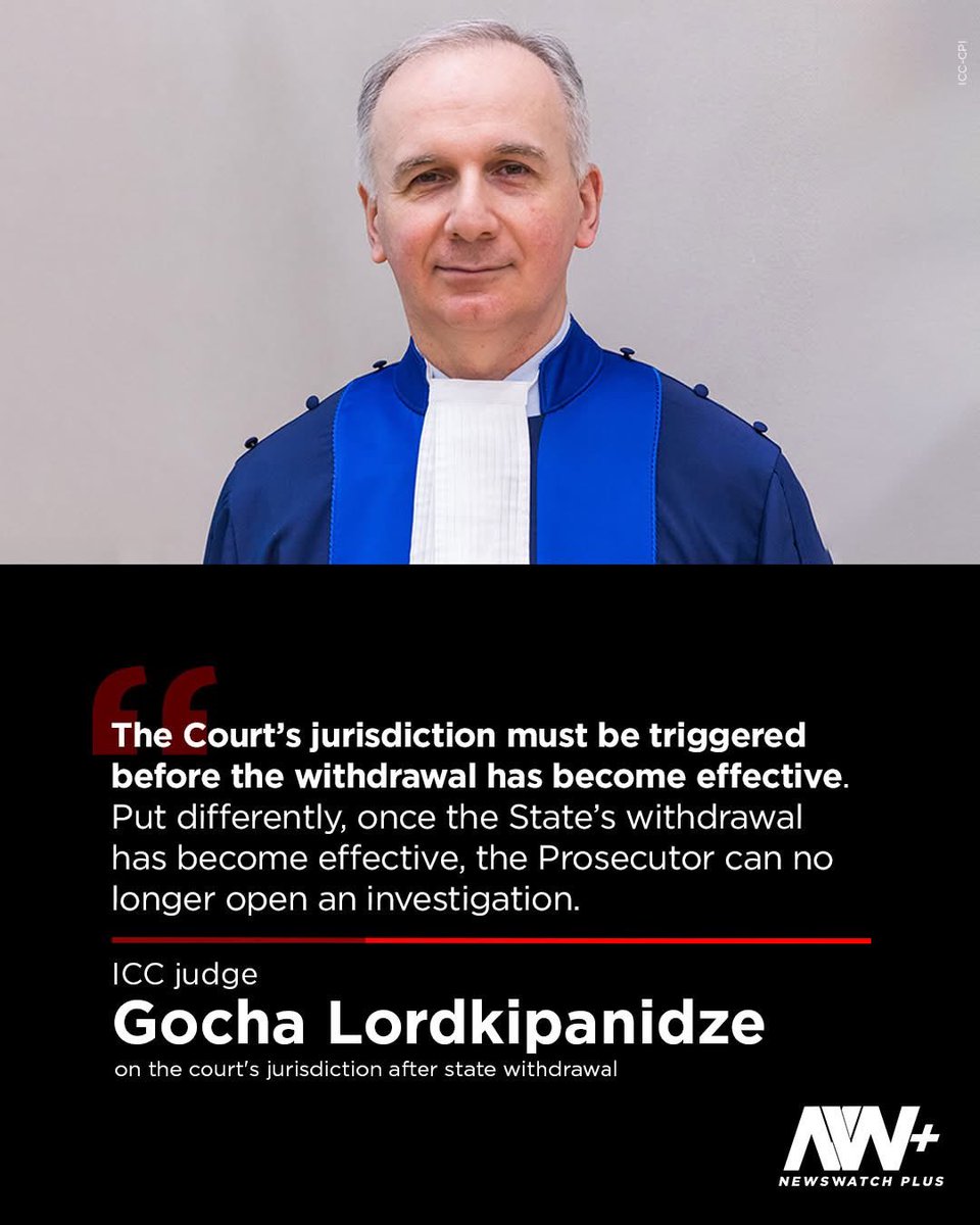 Outvoted,but not silenced.🚫 

Judge Lordkipanidze argued the ICC lost its grip the moment the Philippines’ withdrawal took effect.The Appeals Chamber disagreed,but the dissent remains a powerful indictment of "jurisdictional stretch." Is the ICC rewriting the rules as they go?