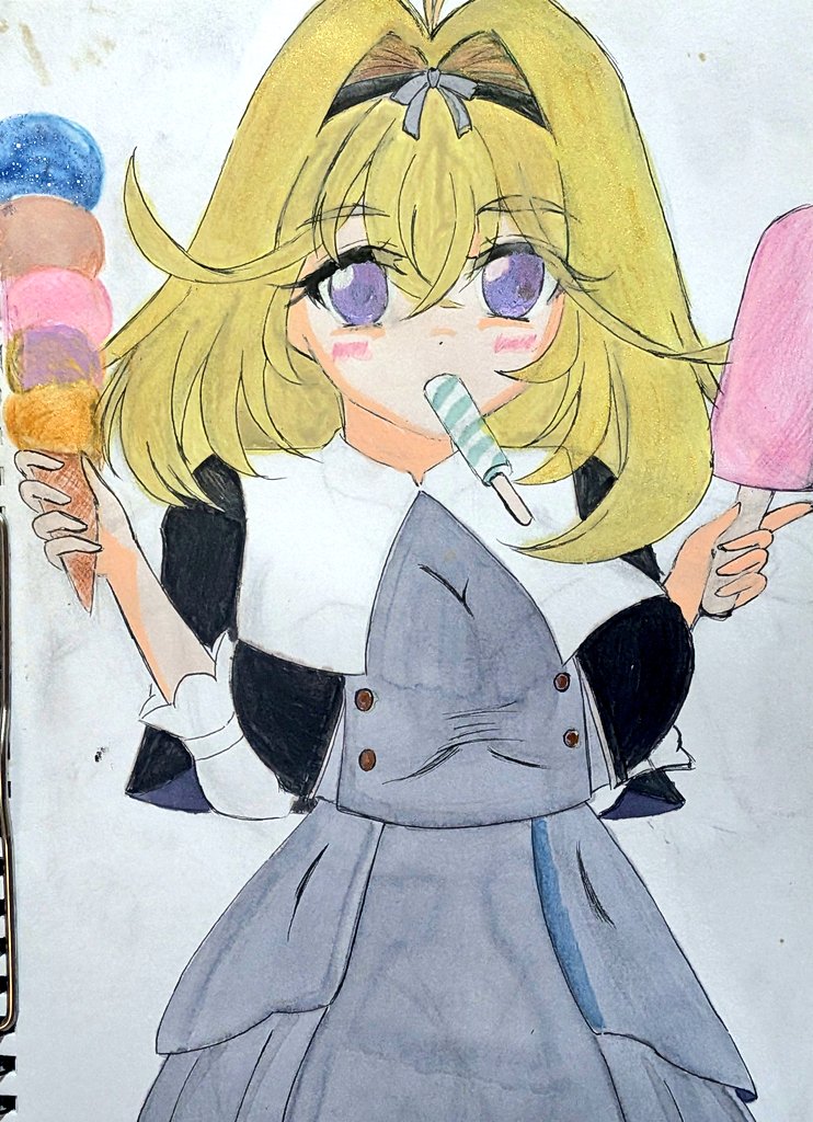 ちょこっと塗り足し

（目が悪いから髪の毛の色が><）