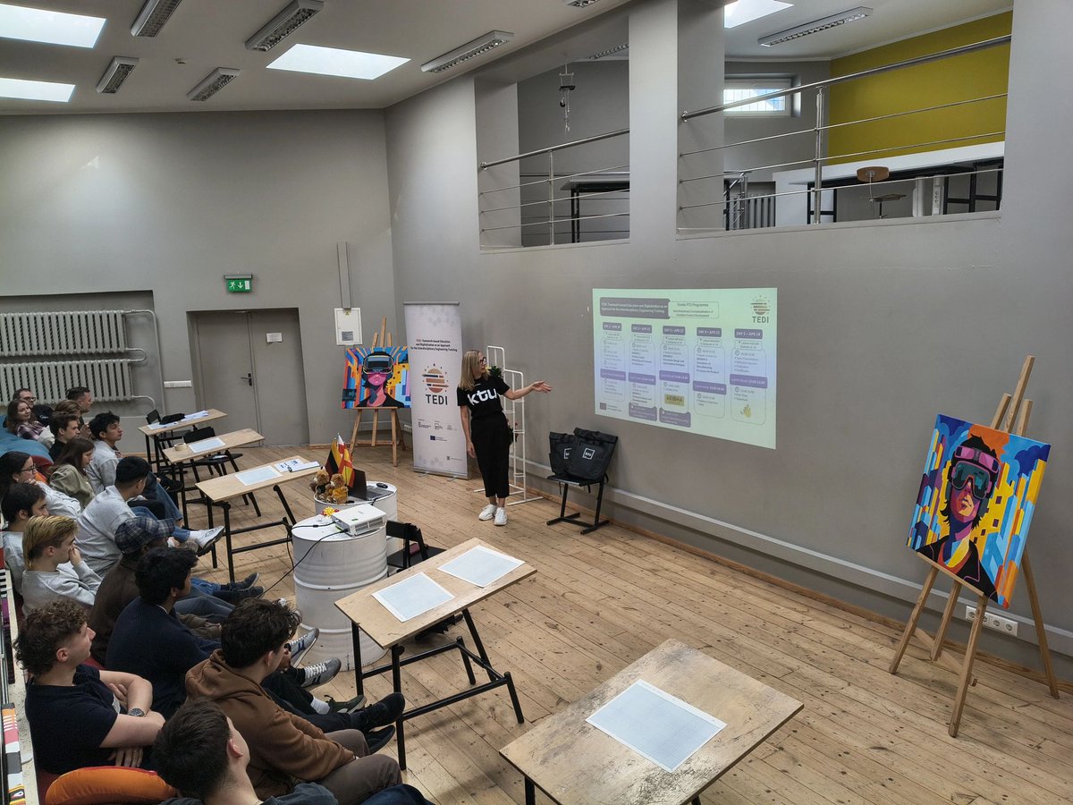 TEDI_PROJECT's tweet photo. Classes have started at Kaunas University of Technology 🚀 https://t.co/BkaGp2M6j5