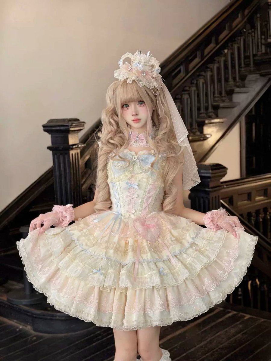 42lolita_'s tweet photo. New🔥Cloud Whale Dream - Sweet Lolita Corset JSK Dress
Like a macaron dream with pink and blue layers that feel so soft🍬
Corset structure shapes your waist and looks amazing in photos ✨
Purchase link: https://t.co/ZwVPYESk7U
#SweetLolita #MacaronStyle #lolitaOutfit https://t.co/pScdNHRALk