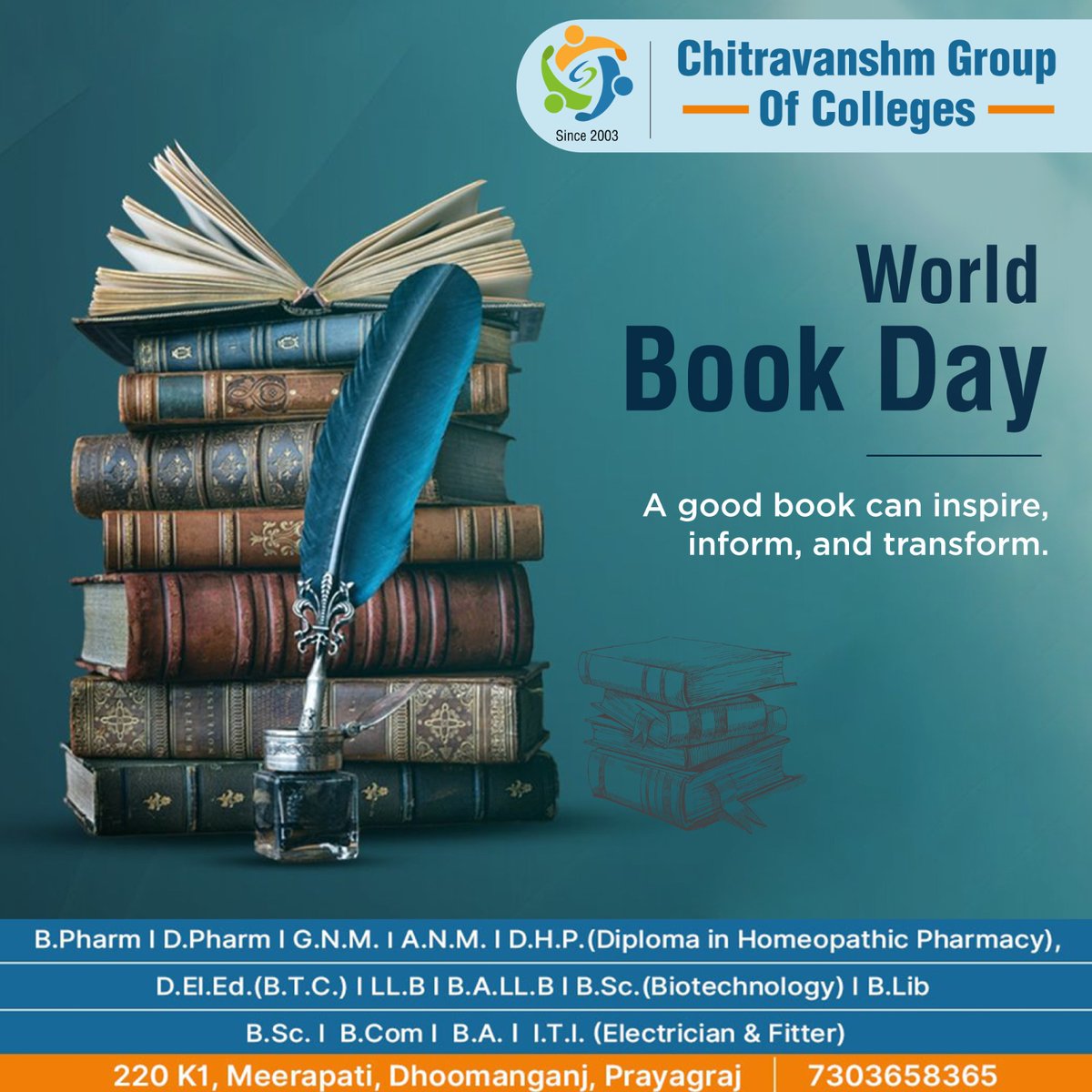 Chgc2003's tweet photo. Books play a key role in shaping knowledge and critical thinking. #WorldBookDay https://t.co/snHfEs6rvb