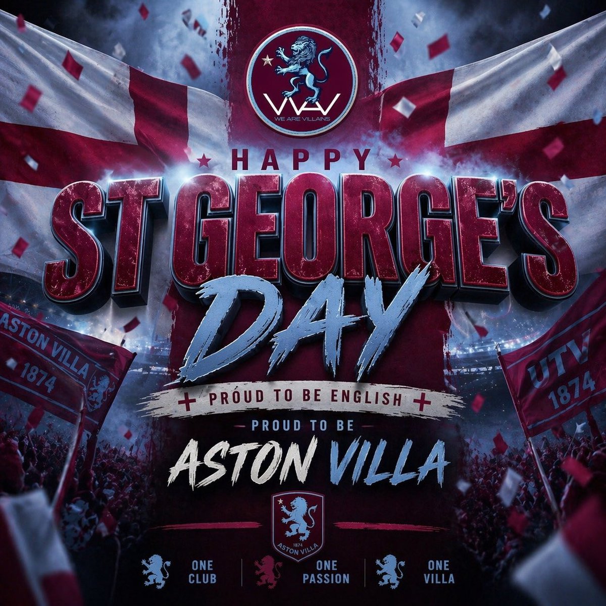 Happy St George’s Day Villans
