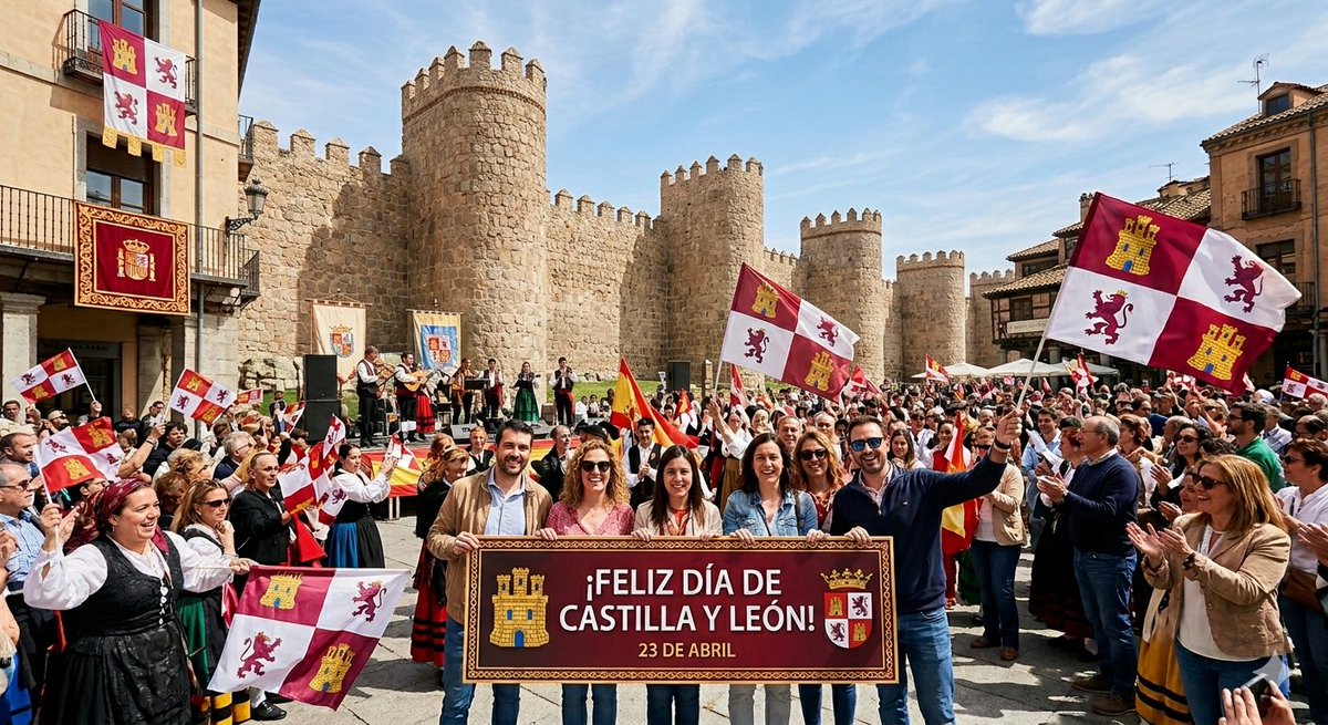📸 Hoy Castilla y León se viste de gala para celebrar el #DíaDeCyL. Un día para honrar nuestra historia, nuestra cultura y la fuerza de nuestra gente. ¡Felicidades a todos los castellanoleoneses! #23deAbril #OrgulloCyL #Ávila