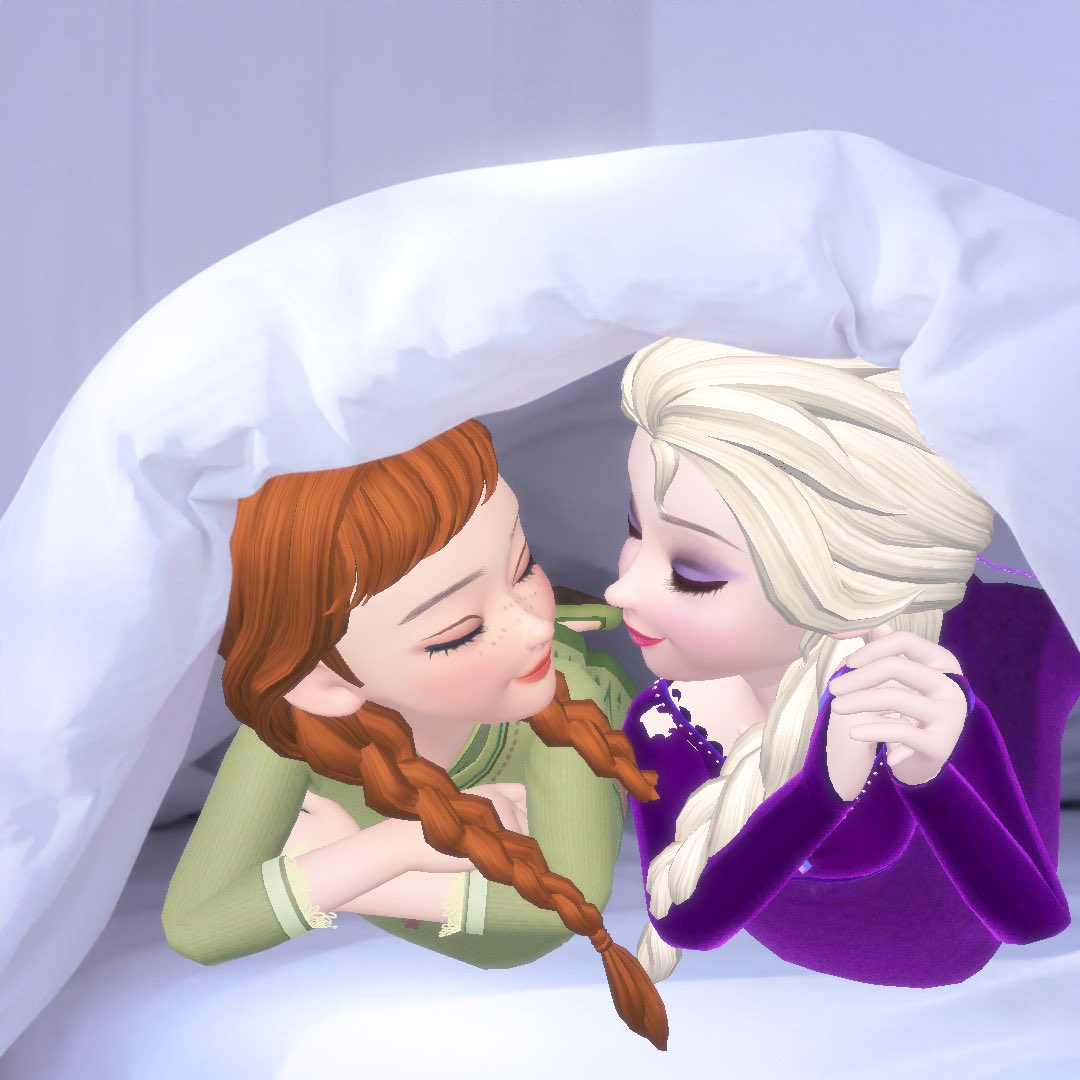 すごくラブラブしてる姉妹に飢えてるなあと思っていたら、よいテンプレートがきましたね。
お布団の中でラブラブしてますね。