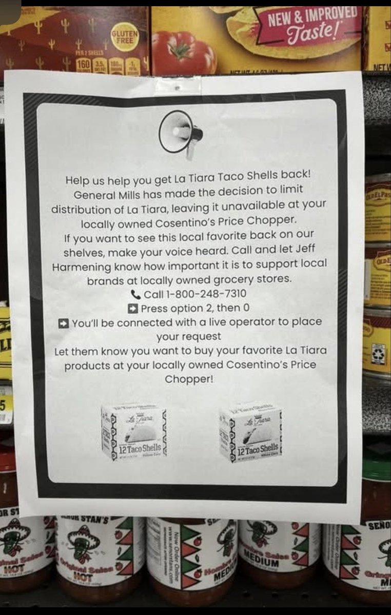 Darlasrush's tweet photo. @GeneralMills 
It was even on the local Fox News in Kansas City ,MO  about this. So Price Chopper is wanting @GeneralMills  to break a legal contract   Not a nice thing to do.  We love @GeneralMills  for bringing LaTiara back!! @my_pricechopper wait your turn like we’ve had to do https://t.co/jHgkggFTDM