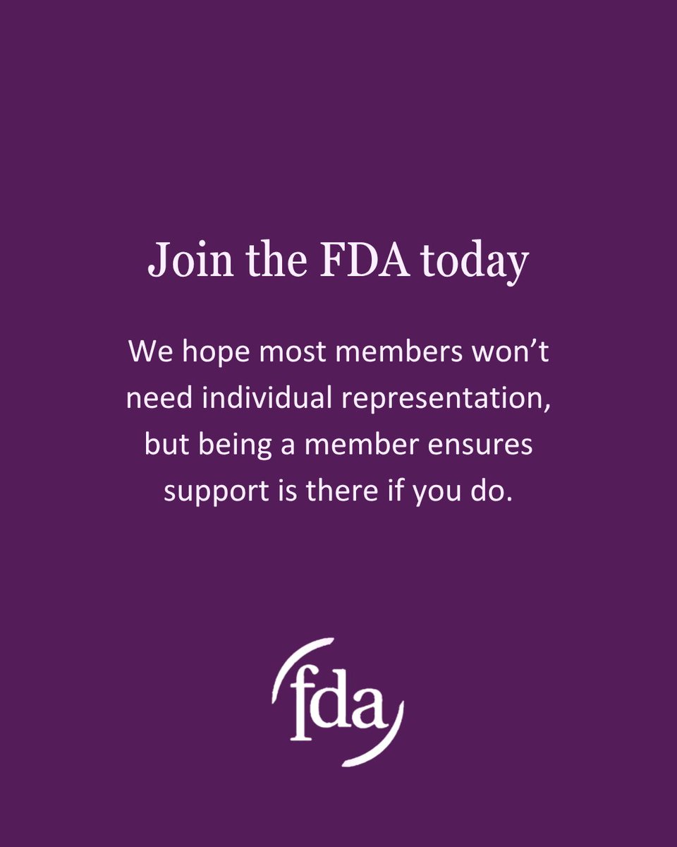 FDA_union's tweet photo. Each year, we support hundreds of members facing workplace issues – from performance concerns and disciplinary processes to redundancy, discrimination, and bullying.

Our local reps and National Officers provide personalised advice, advocacy, representation, and access to legal support where needed.

You don’t have to face workplace challenges alone. Become a member to ensure you have support when you need it most: https://t.co/DtcLoiMqYF

#JoinAUnion #WorkplaceSupport #CivilServant