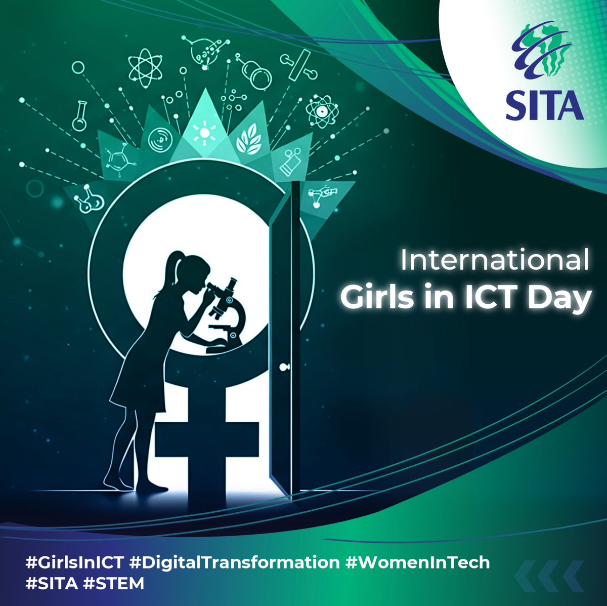 sitasocltd's tweet image. Girls must shape AI, not just use it.

This #GirlsInICT Day, SITA supports the call by the  International Telecommunication Union (ITU)to invest and empowering young women to become creators of technology under the theme AI for Development: Girls shaping the digital future. #STEM